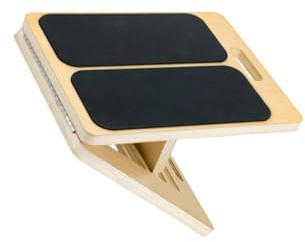 ICDKOYK Étireur de Mollets en Bois Haut de Gamme pour la Musculation et Les entraînements à Domicile. Planche d'équilibre compacte et légère. Sa Taille idéale facilite Le Rangement et Le Transport.