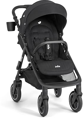 Joie mydrift™ City-Sportwagen, Geburt bis 22 kg (ca. 4 Jahre), Raven | City-Sportwagen mit 360° Drift-Funktion, adapterloser Babyschalen-Aufnahme, Ein-Hand-Faltung und PunctureProof™-Reifen.