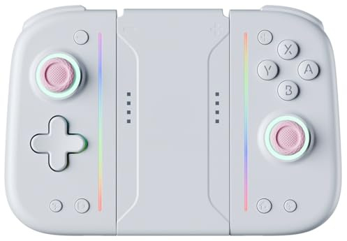 Compatible For Gaming Consoles Wireless Joy‑Pad Controller With Adjustable Vibration(White Pink)