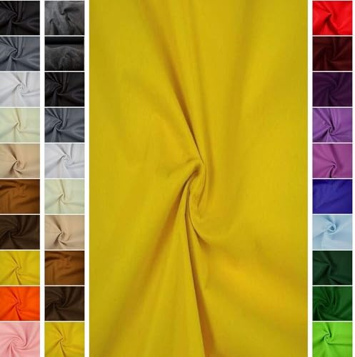 StoffBook gelb 2mm Filzstoff zum Basteln & Nähen, Bastelfilz Rolle, Taschenfilz, Bastelvlies, Innenverkleidung Auto, DIY Projekt, 180cm Breit, Vielseitiger Filz Kreative Meterware ab 50cm Stoff, b509