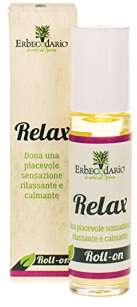 Roll-on Relax Erbecedario, Per Stress, Nervosismo, Favorisce Il Rilassamento Con Oli Essenziali, 1 Roll-on 10ml