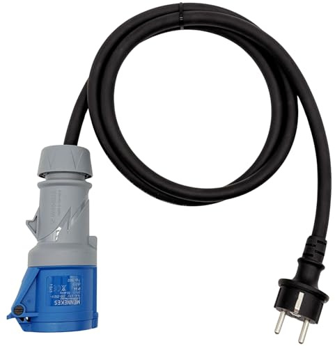 CEE ADAPTER Schuko Stecker MENNEKES Kupplung 230V Camping Boot 3x2,5mm² H07RN-F 16A 1,5m