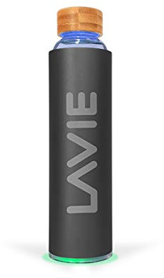 LaVie 2GO Depuratore d'Acqua Compatto, Innovativo a Luce UVA, Senza Materiali di consumo. Trasforma l'Acqua del Rubinetto in Acqua Pura e Fresca in soli 15 Minuti - Colore Grigio Antracite 0,5 L