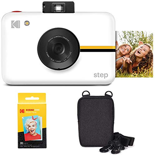 KODAK Step Appareil Photo instantané numérique avec capteur d'image 10 MP (Blanc) Kit de Voyage