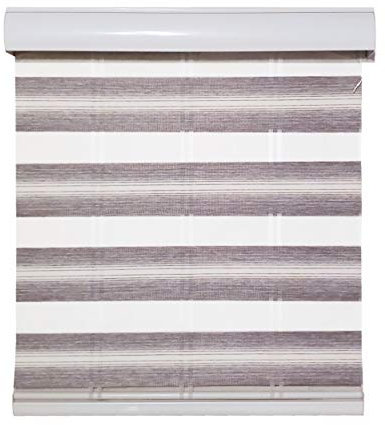 e-ast Elektrisches Duo-Rollo im Gehäuse, inkl. AKKU-Rohrmotor & Handsender, beige/grau, 800x1600 mm (1 ST)