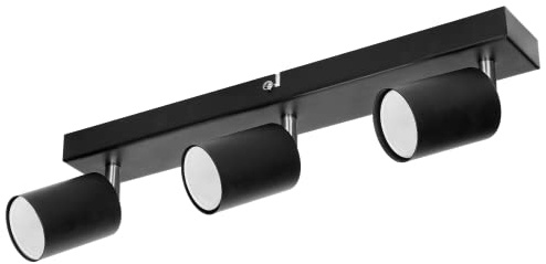Adviti AD-OP-6195BGU10 Takspotlights, Svart, 14 x 40 x 6 cm