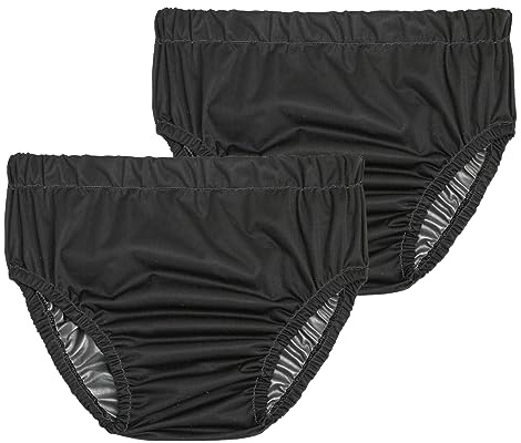 Joyo roy 2PCS Plastic Pants for Adult Diapers Incontinence Protective Briefs & Underwear Washable Incontinence Underwear Women and Men Waterproof Underwear for Women Plastic Underwear for Adults M