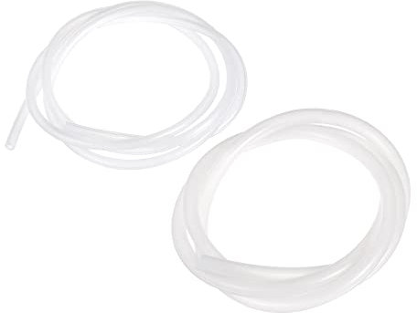 QUARKZMAN Silikon Schlauch Set, 2mm ID x 4mm OD, 5mm ID x 7mm OD Flexible Silikon Gummischlauch Wasser Luftschlauch Rohr durchsichtig für Pumpenübertragung