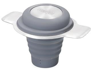 La Cafetière Invertible Tea Filter for Loose Leaves, Collapsible Silicone Tea Infuser for Teapots, Cups and Mugs