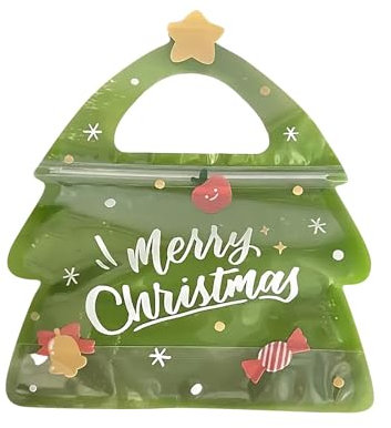SOOUICKER Weihnachten Geschenkbeutel 10 Stück Kekstüten Tüten Süßigkeiten Süße Taschen Geschenktüten Süssigkeiten Beutel Weihnachtsdeko Mitgebsel Beutel Geschenktüte für Kinder Verpacken