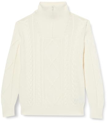 Amazon Essentials Boys and Toddlers' Quarter-Zip, Cable-Knit, Relaxed-fit Jumper