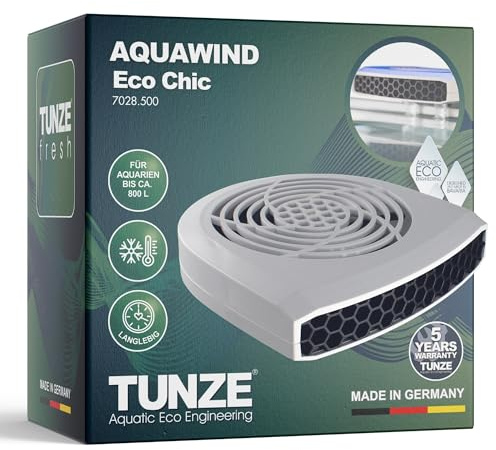 TUNZE Aquawind eco chic Süß-Wasser I Aquariumbelüfter für Süßwasser-Aquarien I energieeffiziente & leise Aquariumkühlung von 2-4°C I Aquariumlüfter für kleine & große Aquarien