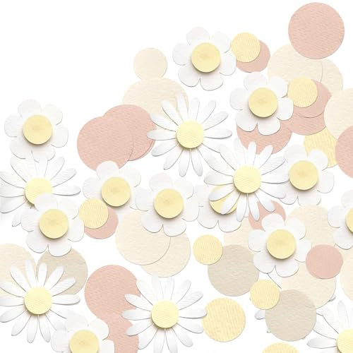 Paquet De Confettis Colorés En Forme De Marguerite - Décoration D'anniversaire, Table De Mariage, Fête Prénatale - Fournitures De Fête