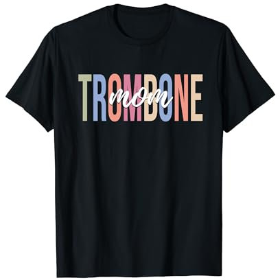 Posaune Mama Posaunenspieler Jazz Musik Marching Band T-Shirt