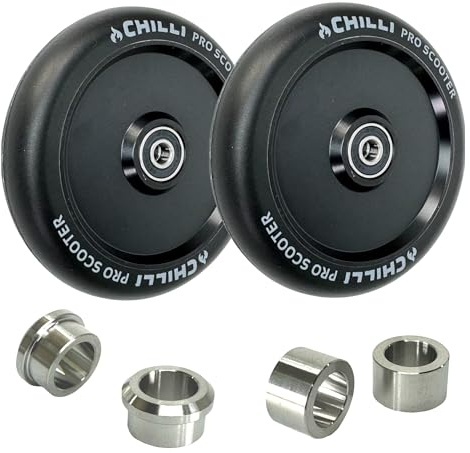 F26 Stunt Scooter Hollowcore Rollen Set, 120x27 mm, Schwarz