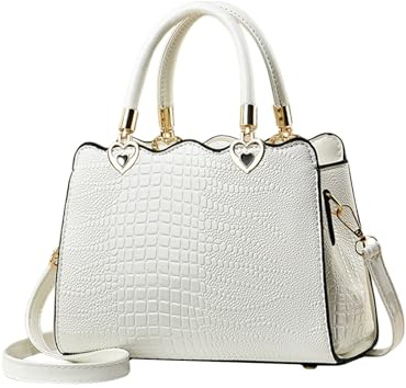 NICOLE & DORIS Frauen Tasche Kleine Handtasche Elegante Henkeltasche Kroko Damen Schultertaschen PU Leder Umhängetasche Crossbody Bag