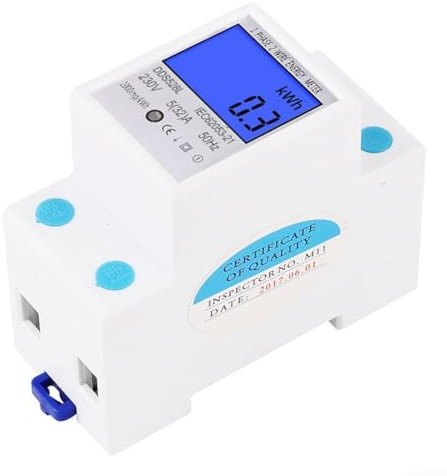 Einphasen-Energiezähler, DDS528L, digitales LCD-Einphasen-Energiemessgerät, Stromüberwachungsrelais, elektronische KWh-Messgeräte (110 V, 60 Hz)