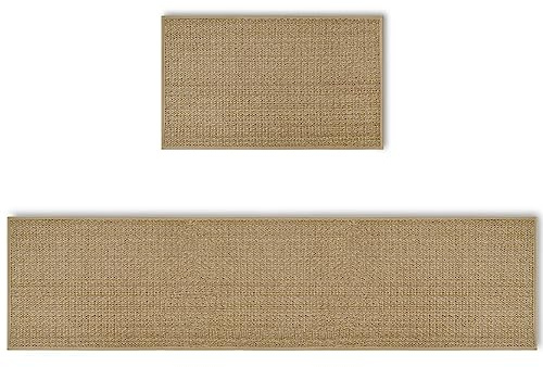 Artoid Mode Absorptionsfähigkeit Hause Dekor Küchenteppich 2er Set, Waschbar Dekoration Küchenmatten für Innen Außen Dekor - 43x73 and 43x150 cm