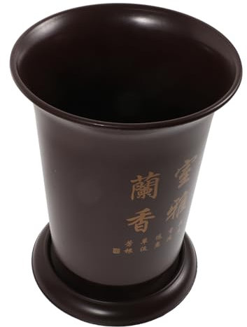 Happyyami Maceta De Cerámica para Orquídeas Maceta De Barro Suculento Cactus En Conserva Planta Adentro Flor Linda Olla Maceteros Largo Macetas De Vivero Dark Brown El Plastico