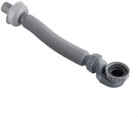 Jotekonoby Tuyau de vidange de baignoire et douche, siphon en caoutchouc pour tuyau de vidange de baignoire avec anneau d'étanchéité en gel de silice pour baignoire autoportante RV Drain de baignoire