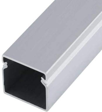 Cooalinar Goulotte CarréE,Goulotte Passe Cable Sol,Cache Fil Electrique,Goulotte De Distribution Universal CâBlage,Goulotte Electrique Exterieur,Alliage D'Aluminium,pour Le Bureau