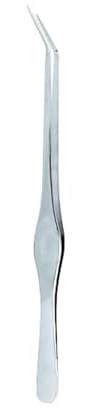 TOWARDSNAN Pinzas rectas curvadas de acero inoxidable para plantas acuáticas, reptiles, de 25,4 cm, 33 cm, 45,7 cm