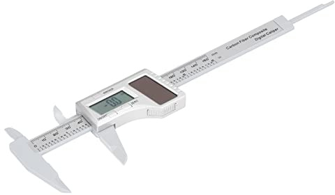 Aolidsive Calibrador de Plástico Solar, Herramienta de Medición de Plástico Liviano, Rango de 0 a 150 Mm, Ideal para Proyectos de Ingeniería y Carpintería