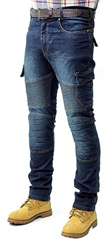 Prime herr arbetsbyxor herr cargo byxor, army byxor, multi pocket byxor (BLACK-DENIM-005, 36W X 32L)
