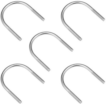 sourcing map 5pcs Boulon en U fixation M6 acier inoxydable 304 pour tuyau 45mm de diamètre