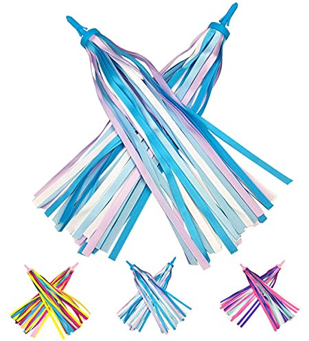 PLATT Lenkerfransen Streamer Bändchen für Fahrrad,Roller Lenker Streamer Fahrrad Griffe Ribbon,1 Paar