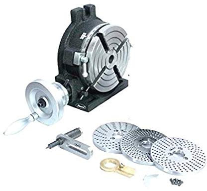 New HV6-4 Slots Rotary Table & Steel Dividing Plates Set with Operation Manual-Milling Indexing Kit