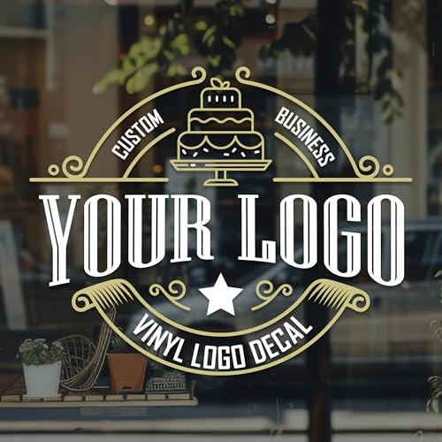 Custom Business Logo Decal for Walls & Windows, Personalize & Build Your Brand with Durable, Weather-Resistant, Waterproof Custom Stickers for Business Commercial Advertising, Home, Office & Corporate