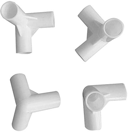 NC Zelt Ersatzteile, 4 Wege Verbindungsecken für Pavillon, Markise, Zeltfüße, Eckverbinder, Camping - 4 Stück