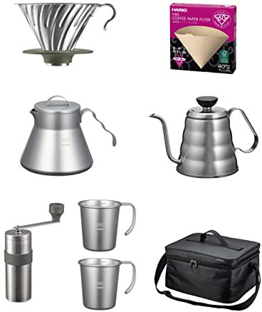 HARIO Outdoor V60 - Juego completo con bolsa de transporte