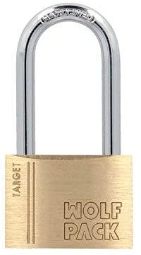 WOLFPACK LINEA PROFESIONAL Candado Laton Arco Largo WOLFPACK LINEA PROFESIONAL