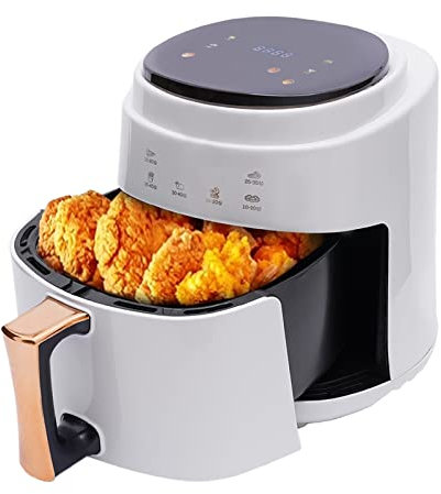 Heißluftfritteusen Fritteuse mit Digitalem Fritteusen Haushalt Digital Anzeige Luftfritteuse Ofen Multifunktionale Air Fryer 8L Öl Freie Intelligente Fritteusen 1400W