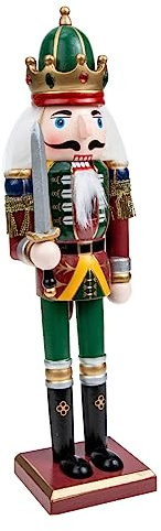 MAGICLULU Adorno Navideño De Cascanueces De Madera 30cm Decoración De Escritorio para Navidad