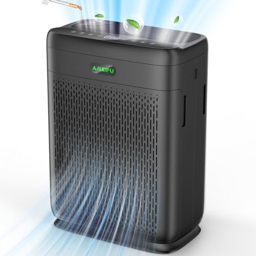 Air Purifiers for Home Large Room with Remote Up to 3000 Sq Ft, Double-Sided H13 Hepa Pet Air Purifier with PM 2.5 Display Air Quality Sensor, Washable Pre-Filter Air Cleaner for Dust, Pets, Smoke