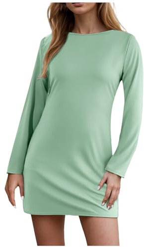 Pulloverkleid Damen Lang Winter Sweatkleid Long Pullover Pullover Sweater Wollkleid Winterpullover Weihnachtspullover Teddy Pullover Warme Pullis Weihnachtspullover Long Pullover
