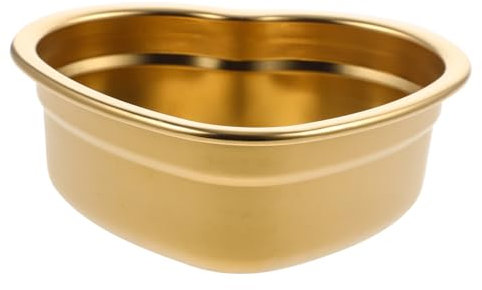 Cabilock Herzförmiger Edelstahl-snackteller Snack-dessert-schüssel Rustikale Speiseteller Robuste Herzformteller Für Snacks Und Desserts