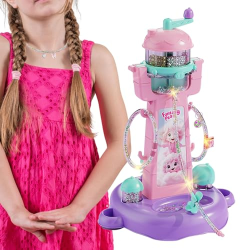 Générique Set zur Herstellung von Armbändern für Mädchen | Kreativset für Armbänder – Kreatives Hobby, Maschinenperlen für 3 Jahre und mehr, kreatives Geschenk