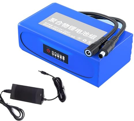 HJGHY Batería Recargable de Iones de Litio de polímero de CC de 12 V, 24 V, 3000 mAh, 8000 mAh, 10 000 mAh y 16 000 mAh para Sistemas solares, Tiras de luz LED, cámaras y Audio.,24v,3000mAH