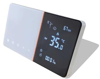 Termostato WIFI Per Scatola 503 e 502, Cronotermostato Per Caldaia A Gas (Boiler), Rettangolare Con Funzione Con Meteo, 230V 5A, APP Tuya e Smart Life, Compatibile Con Alexa/Google