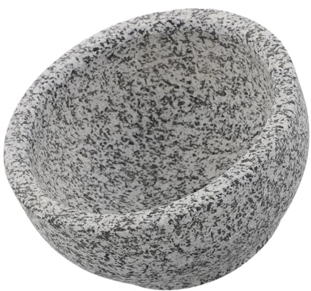 Mipcase Aromaschale für Sauna Granit Speckstein Behälter Dampfsauna Zubehör für Ätherische Öle Schüssel Stein Grau 14x6,5cm