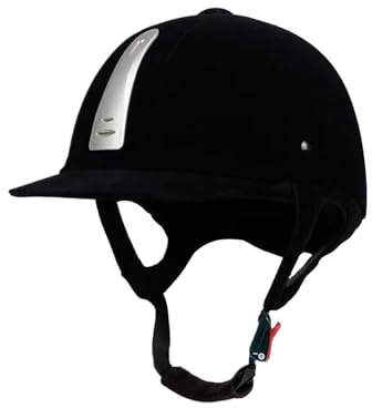 Reiterhelm, Unisex, Reithelm Schwarz, Kopfumfang 55-62cm, Verstellbare Reithut-Sporthelme Für Den Pferdesport Mit Komfort & Schutz Als Reitkopfschutz, Für Jugendliche Und Erwachsene Im Wettkampfsport