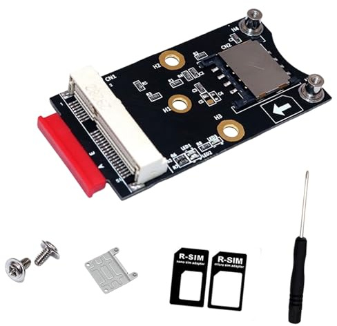 Laikoutd Scheda Adattatore convertitore PCIe in Miniatura per schede WiFi 3G 4G LTE Senza Driver richiesto Scheda modulo WiFi Facile Installazione