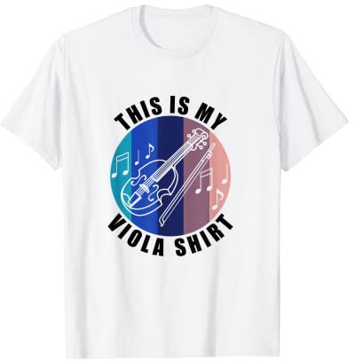 Musik Noten Musiker Orchester Bratsche Spieler T-Shirt