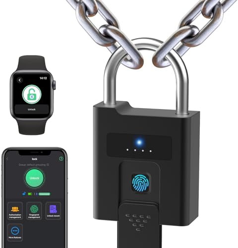 eLinkSmart Cadenas à clés d'extérieur résistant à l'eau et aux chocs avec gestion des utilisateurs d'applications pour camion, stockage, YL-P11BF