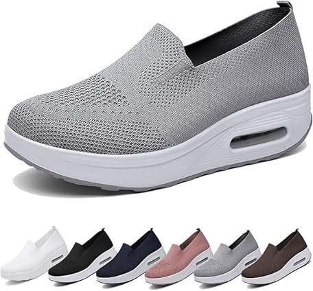 IXII Ortopediska platåskor för kvinnor, Air Cushion Lightweight Andas Löpning Anti-Slip Walking Shoes ortopediska sneakers för kvinnor -A, | 39EU