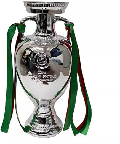 NaiiiL Trofeo del Campionato Europeo di Calcio Francese 2024 con Nastri, Incisione Gratuita per I Fan,26cm